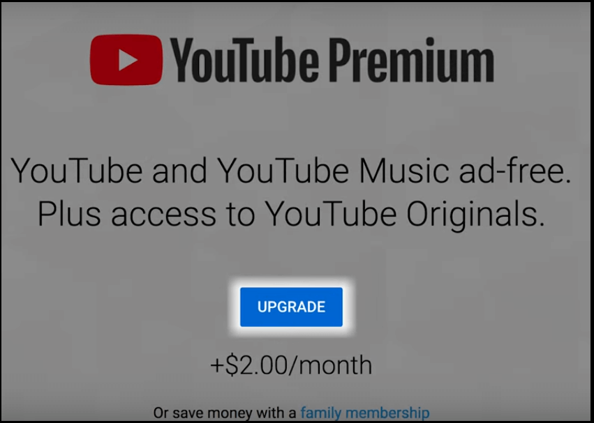 YouTube Premium付費