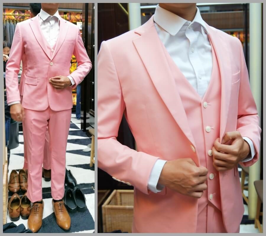 粉色西裝 粉紅色西裝 粉色西服 粉紅色西服 粉嫩色西裝 粉嫩色西裝外套