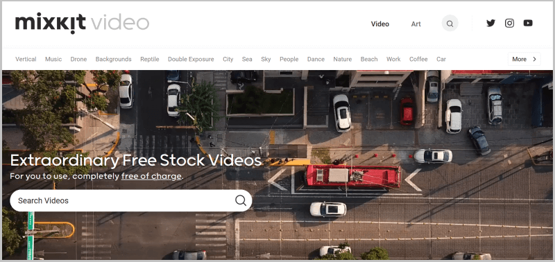 mixkit video 網站