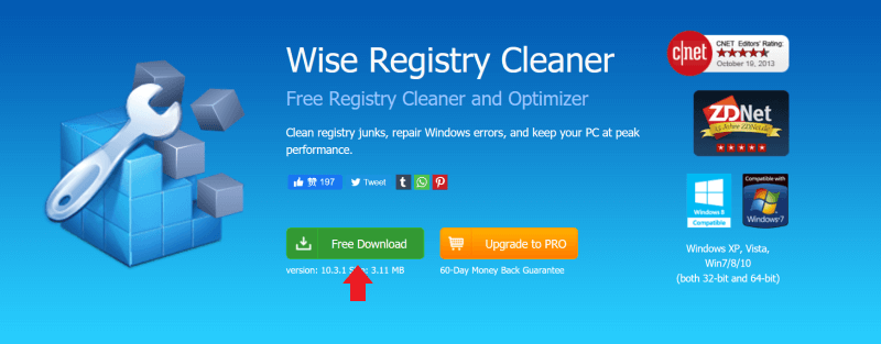 Wise Registry Cleaner 下載