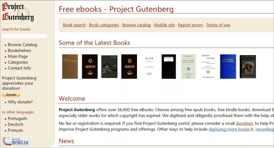 Project Gutenberg 電子書