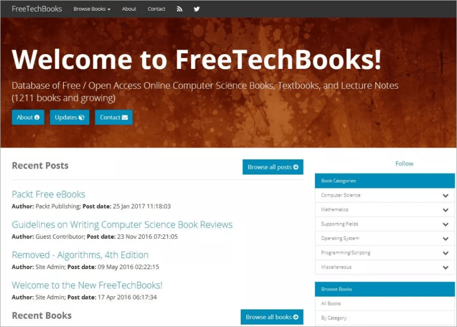 FreeTechBooks 免費電子書下載