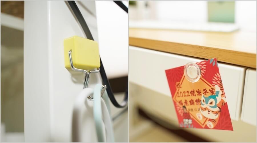 Loctek 樂歌升降桌鋼製桌腳能搭配磁鐵文具使用。